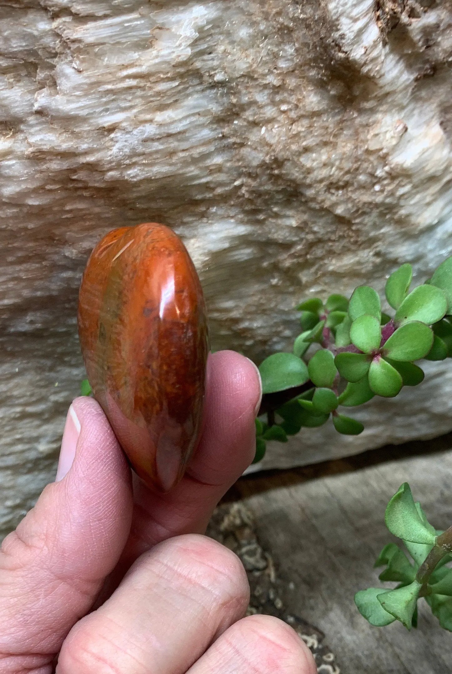Red Jasper Puffy Heart, grounding & stabilizing, gift item (Approx. 1 7/8" wide) HRT-0181 Shop Wholesale Crystals