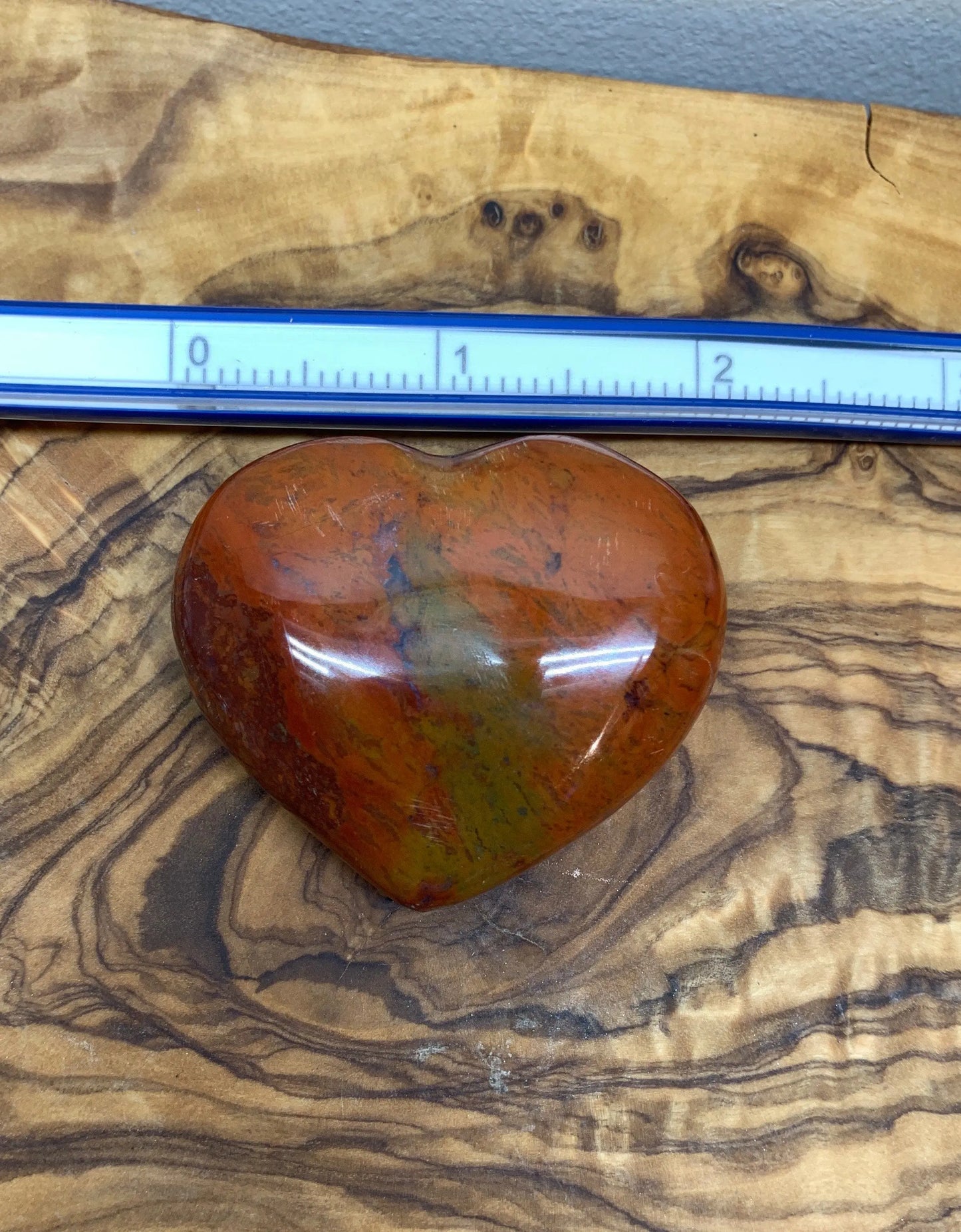 Red Jasper Puffy Heart, grounding & stabilizing, gift item (Approx. 1 7/8" wide) HRT-0181 Shop Wholesale Crystals