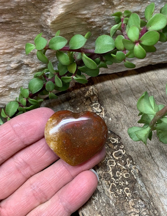 Red Jasper Puffy Heart, grounding & stabilizing, gift item (Approx. 1 7/8" wide) HRT-0178 Shop Wholesale Crystals
