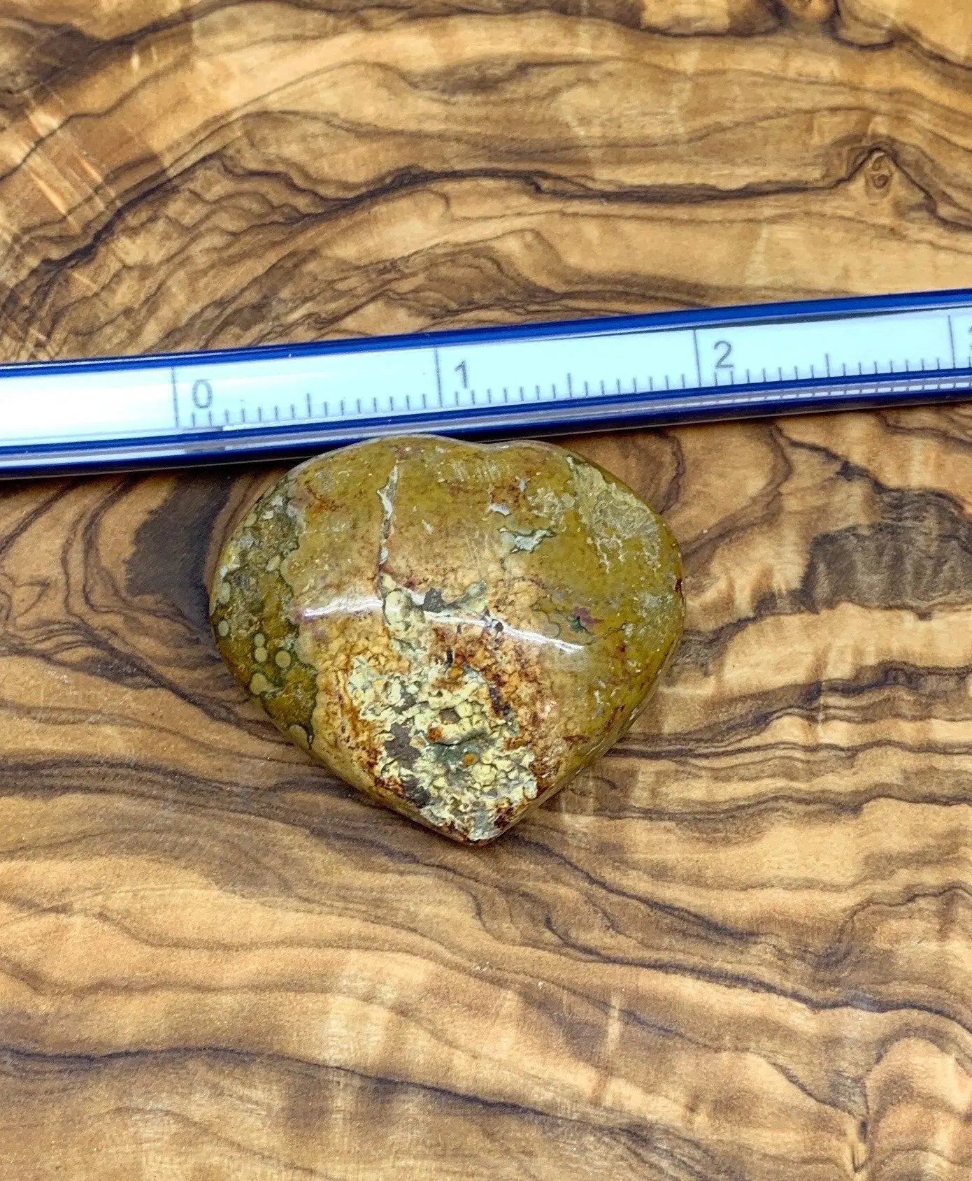 Orange Ocean Jasper Heart, Puffy Heart.    (Approx 2”)    BIN-0125 Shop Wholesale Crystals