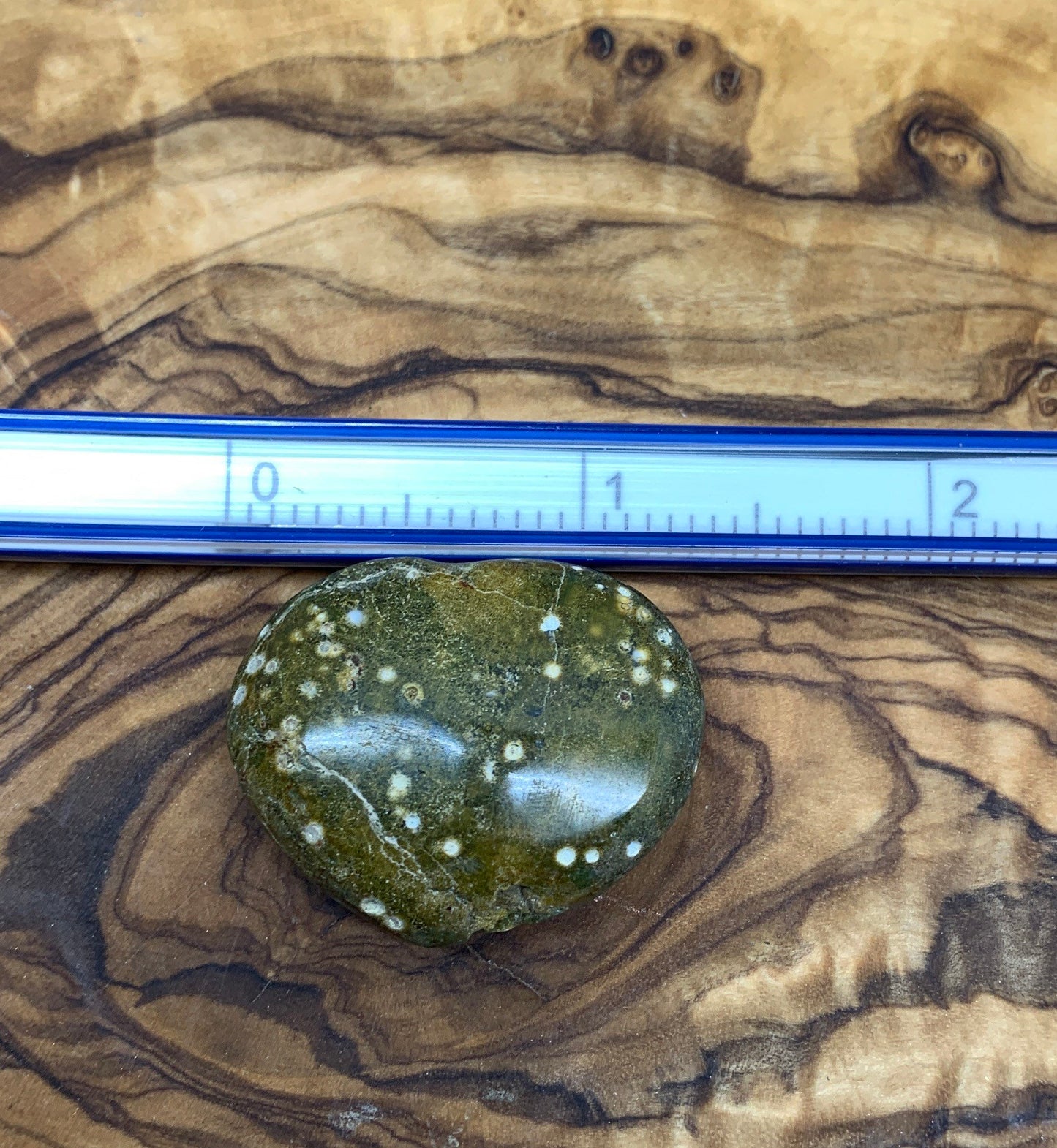 Brown Ocean Jasper Heart, Puffy Heart (Approx 1 1/2”) BIN-0098