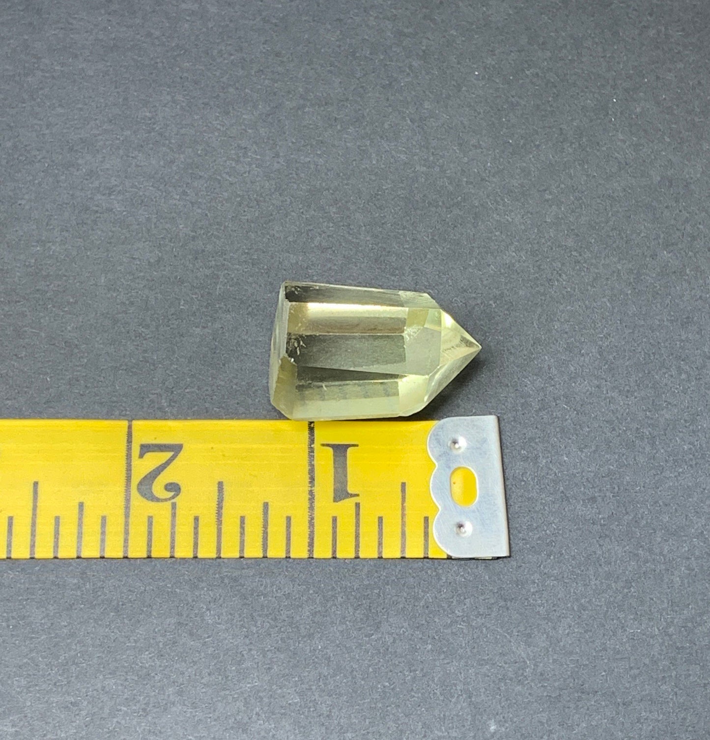 Yellow Citrine Obelisk, (Approx 1 1/2”) Crystal for Wire Wrapping, Healing Stone for Crystal Grid OBL-0073