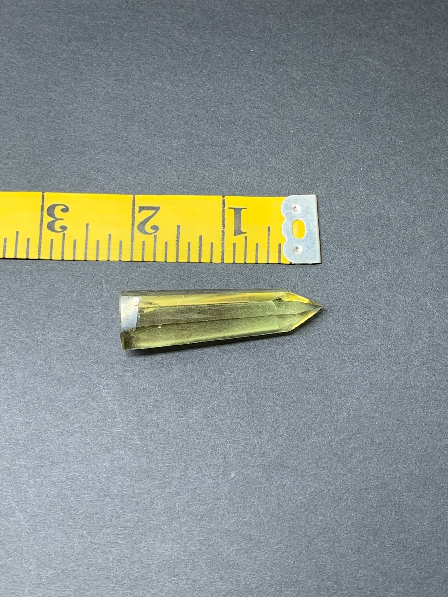 Yellow Citrine Obelisk, (Approx 2”) Crystal for Wire Wrapping, Healing Stone for Crystal Grid OBL-0063