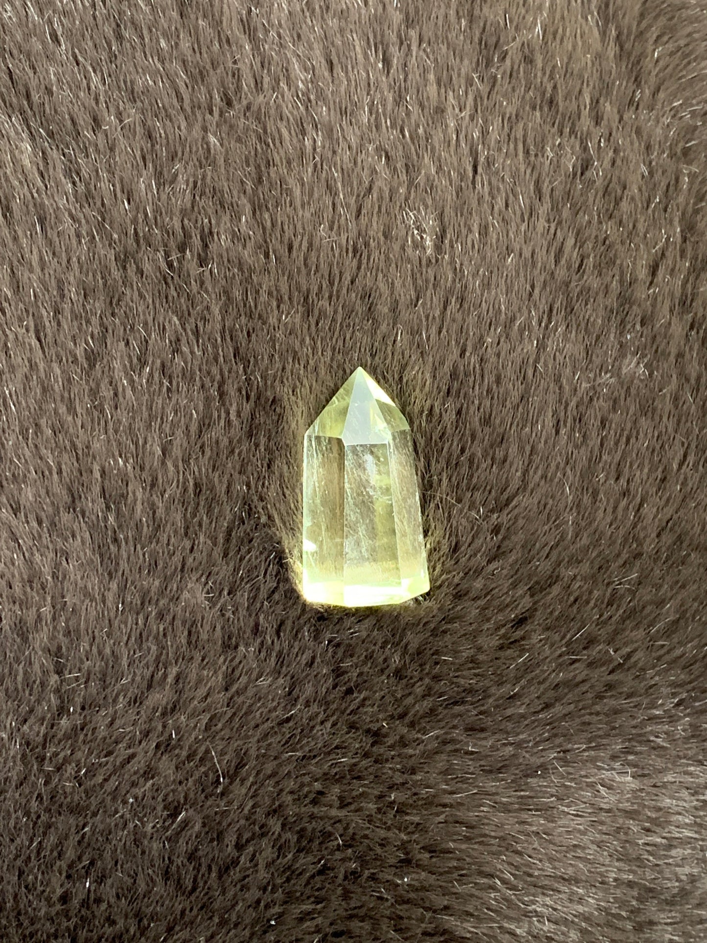 Yellow Citrine Obelisk, (Approx 1 1/2”)  Crystal for Wire Wrapping, Healing Stone for Crystal Grid OBL-0062