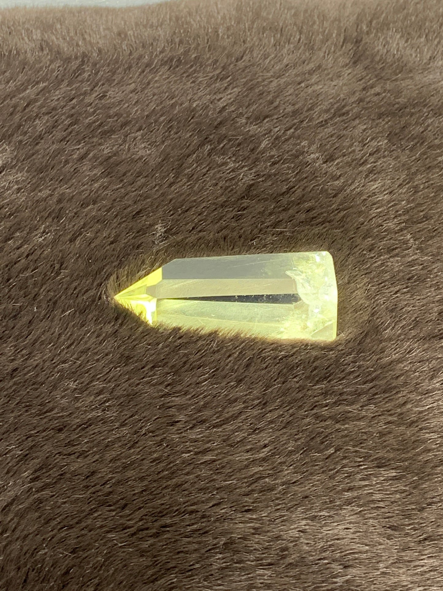 Yellow Citrine Obelisk, (Approx 2 1/2”) Crystal for Wire Wrapping, Healing Stone for Crystal Grid OBL-0127