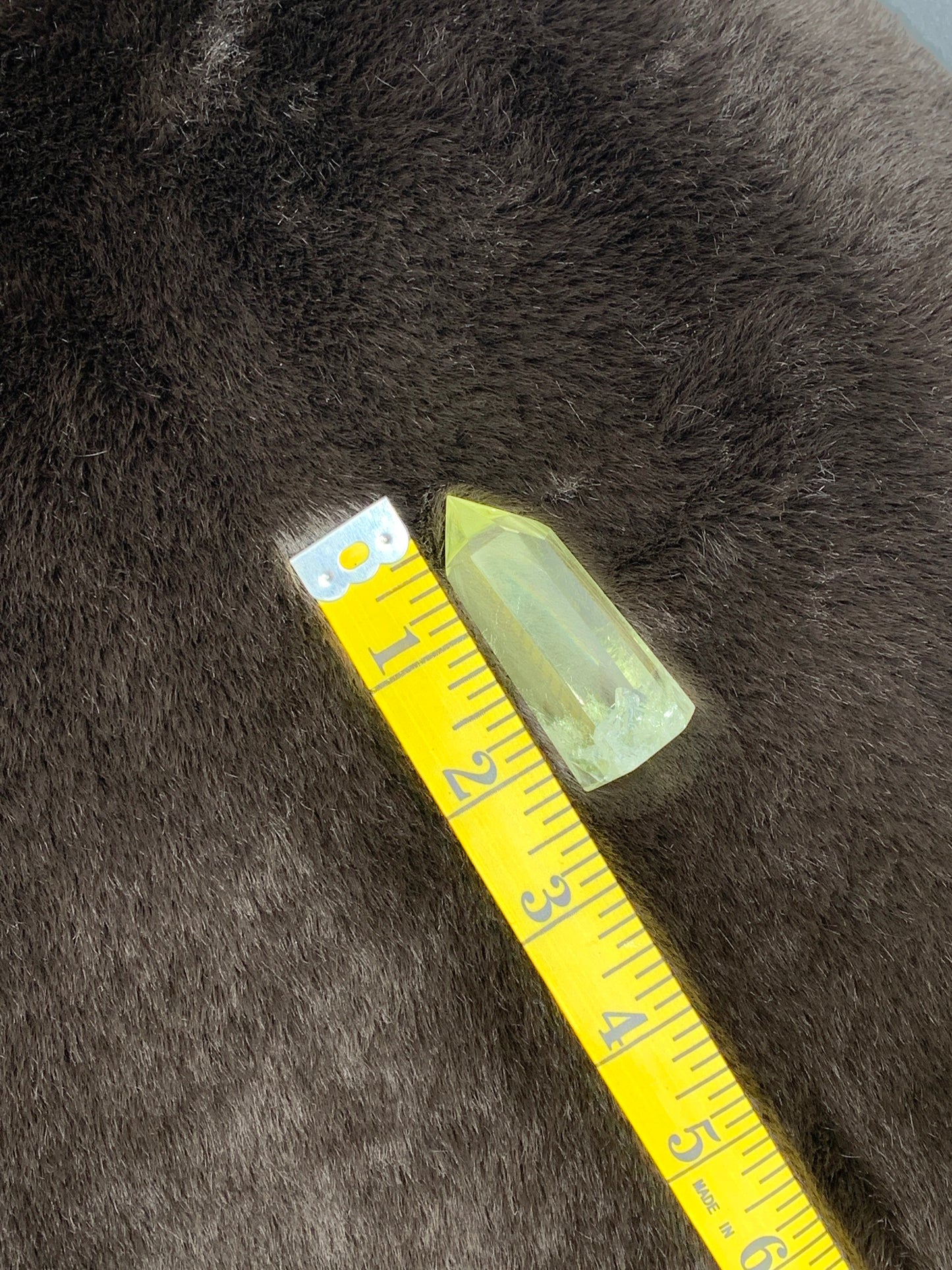 Yellow Citrine Obelisk, (Approx 2 1/2”) Crystal for Wire Wrapping, Healing Stone for Crystal Grid OBL-0127