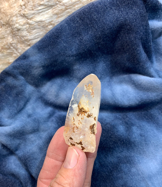 Mine Fresh Quartz Point (Approx 2”) Rough Quartz Crystal, Healing Stone, Master Healer CRY-0237