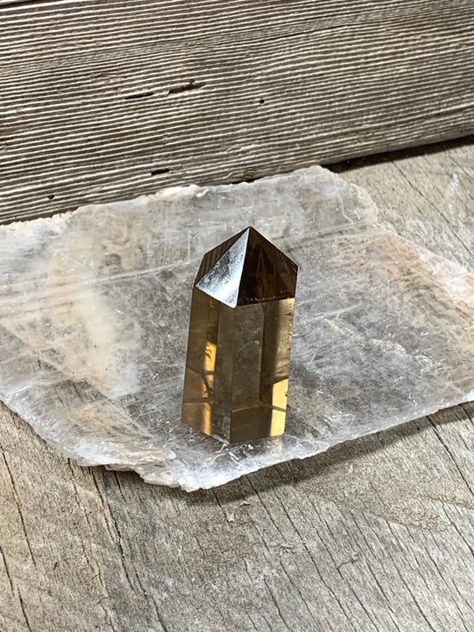 Smoky Quartz Obelisk, Natural, Beautiful, (Approx. 2 1/2”) One Crystal, Polished, Natural, for Home Decor, Grid OBL-0043 Shop Wholesale Crystals