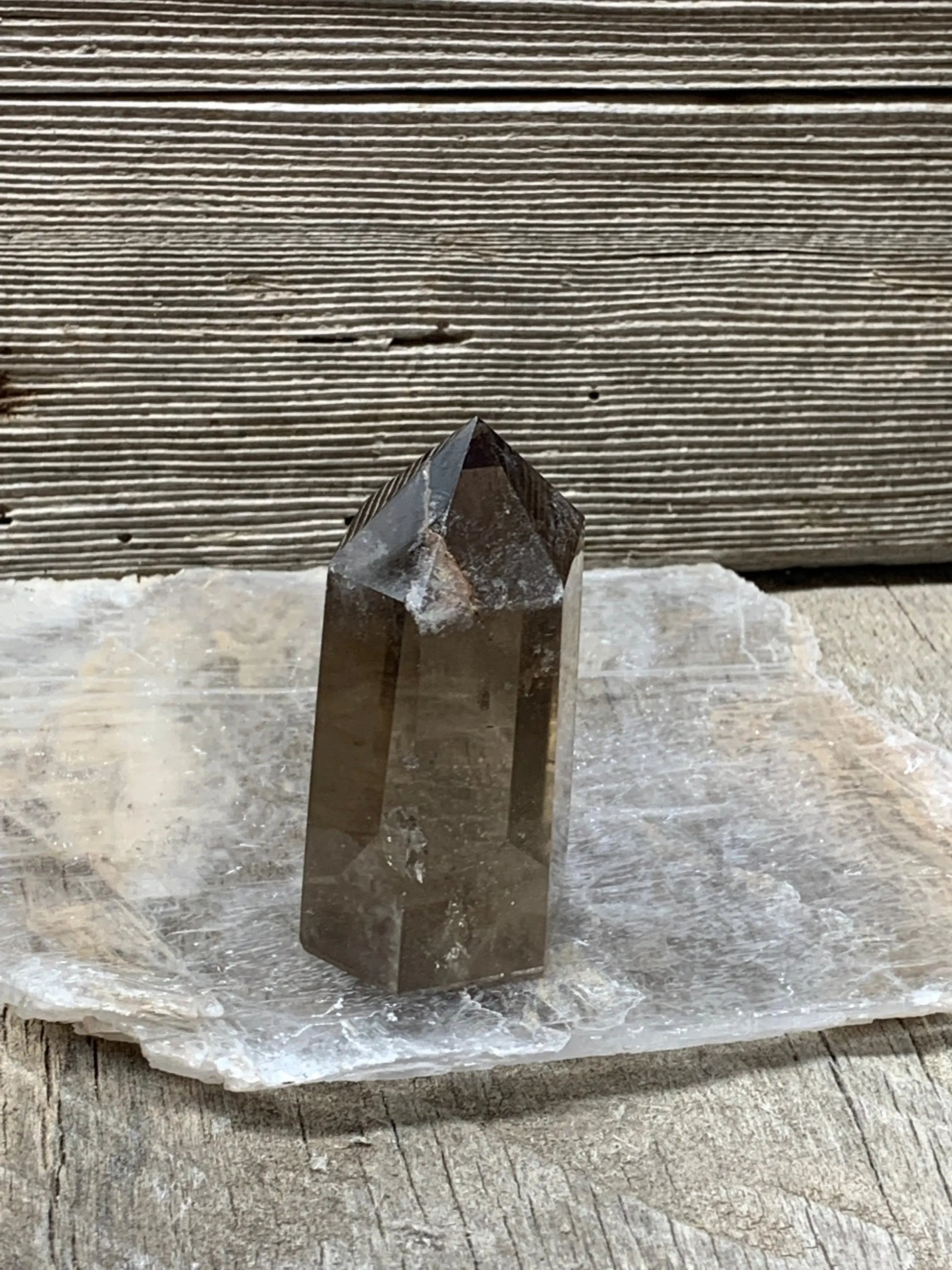 Smoky Quartz Obelisk, Natural, Beautiful, (Approx. 2 3/4) One Crystal, Polished, Natural, for Home Decor, Grid OBL-0038 Shop Wholesale Crystals
