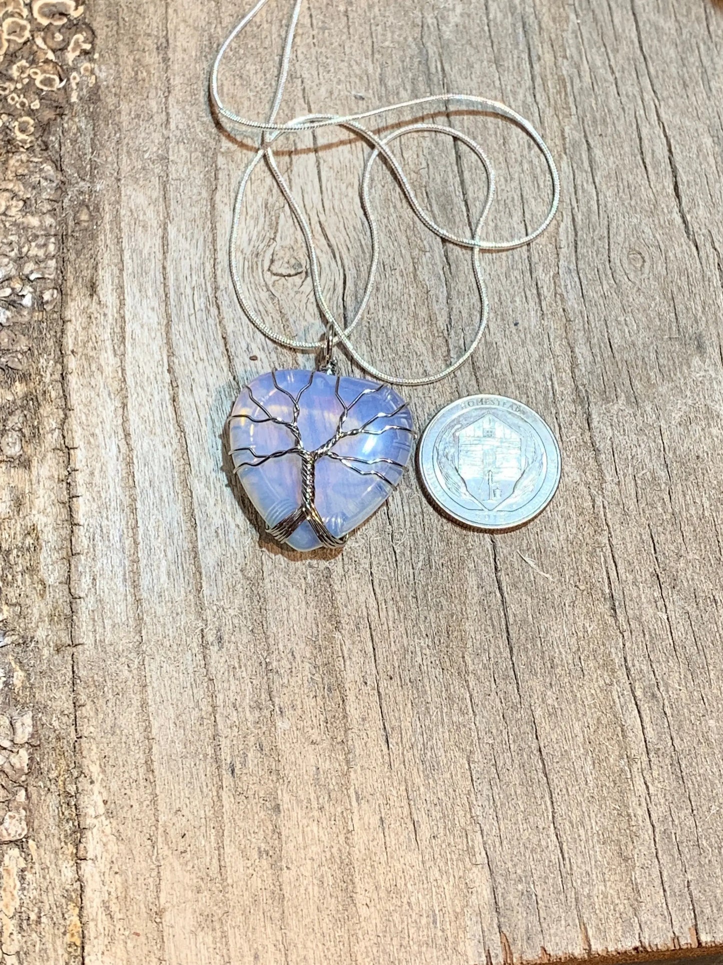 Opalite Tree Wire Wrapped Necklace  NCK-0239 Shop Wholesale Crystals