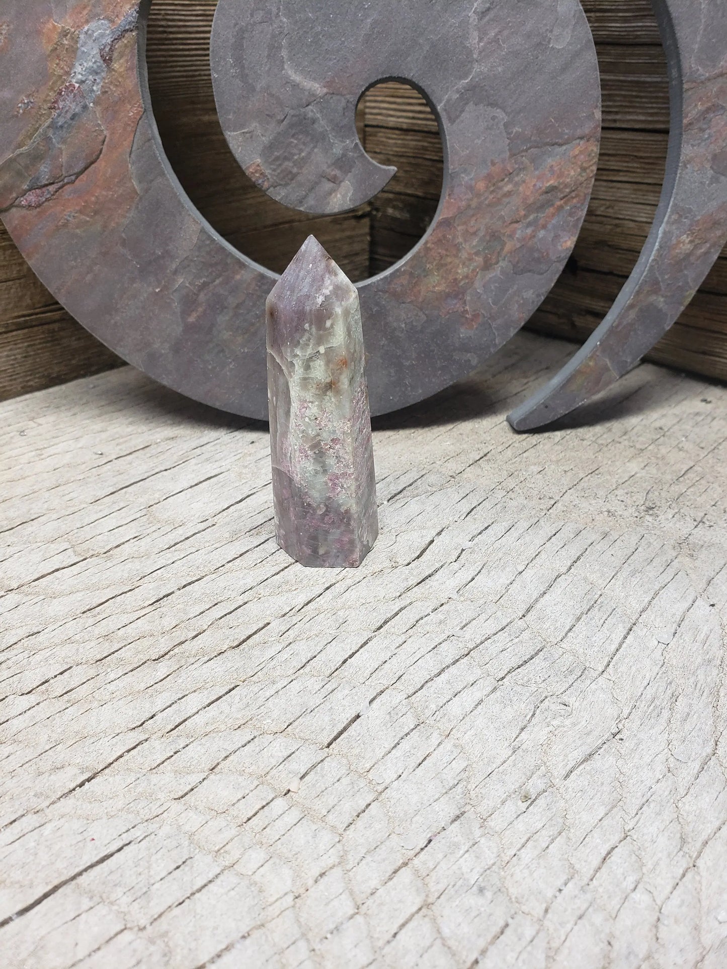 Pink Tourmaline Obelisk, 3 1/4" Stone Point, Supply for Crystal Grid, Home Decor or Crafts OBL-0010 Shop Wholesale Crystals