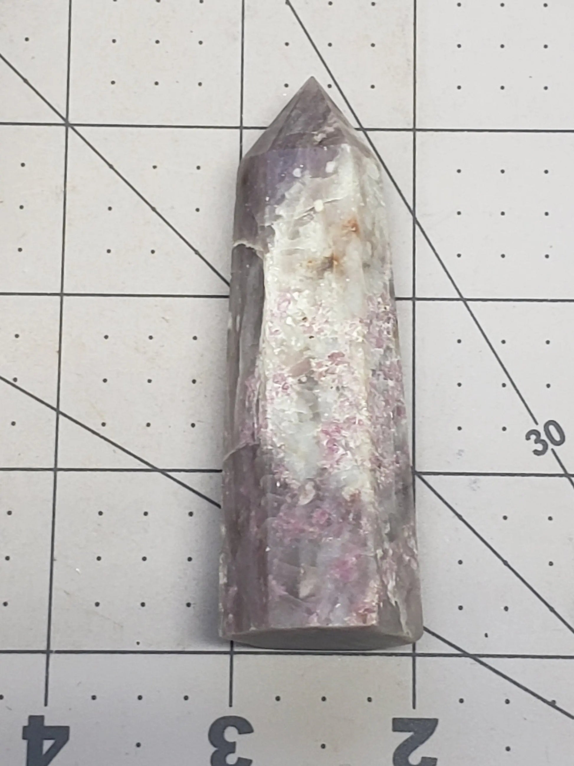 Pink Tourmaline Obelisk, 3 1/4" Stone Point, Supply for Crystal Grid, Home Decor or Crafts OBL-0010 Shop Wholesale Crystals