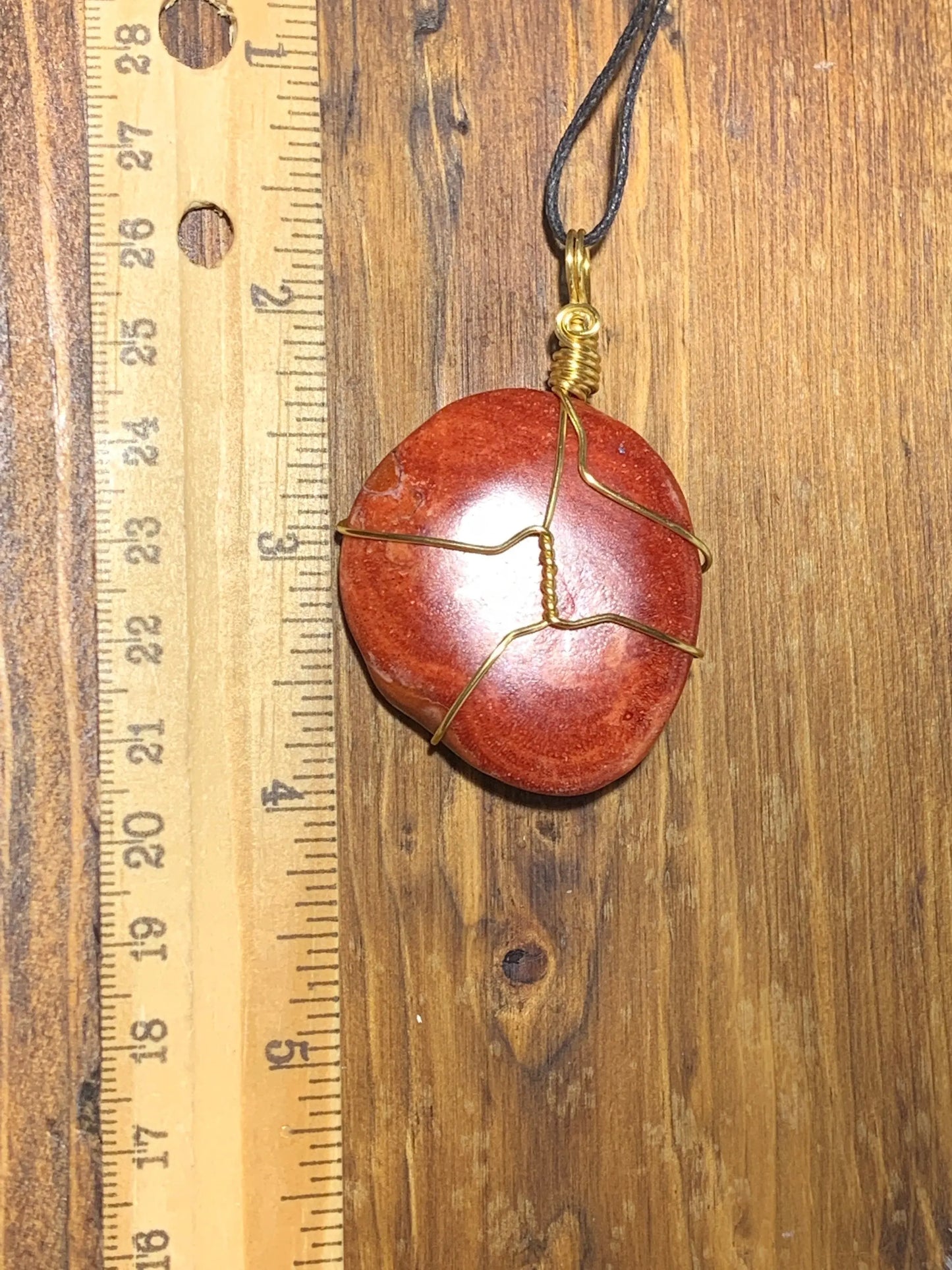 Red Coral Wire Wrapped Necklace      HOT-0039 Shop Wholesale Crystals