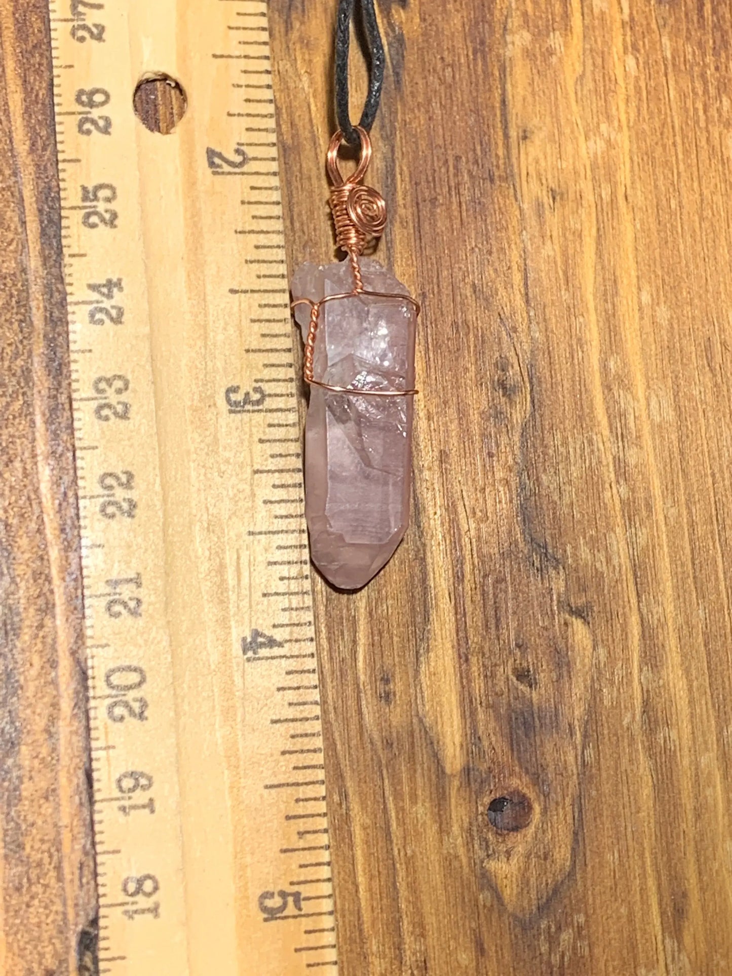Lithium Quartz Wire Wrapped Necklace    HOT-0199 Shop Wholesale Crystals