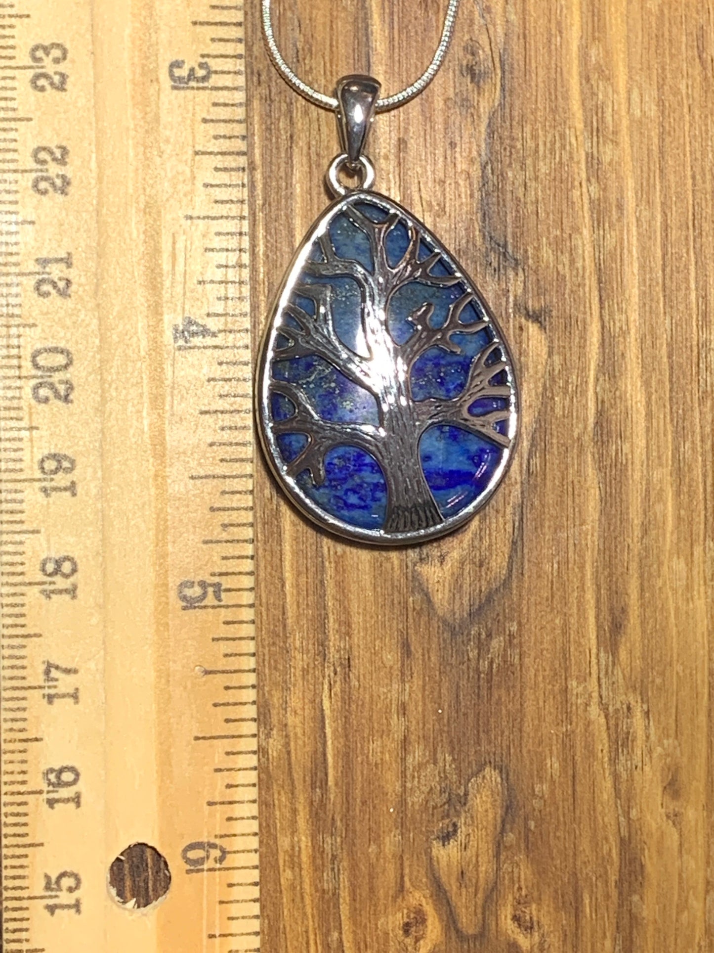 Lapis Lazuli Tree of Life Necklace             NCK-0250