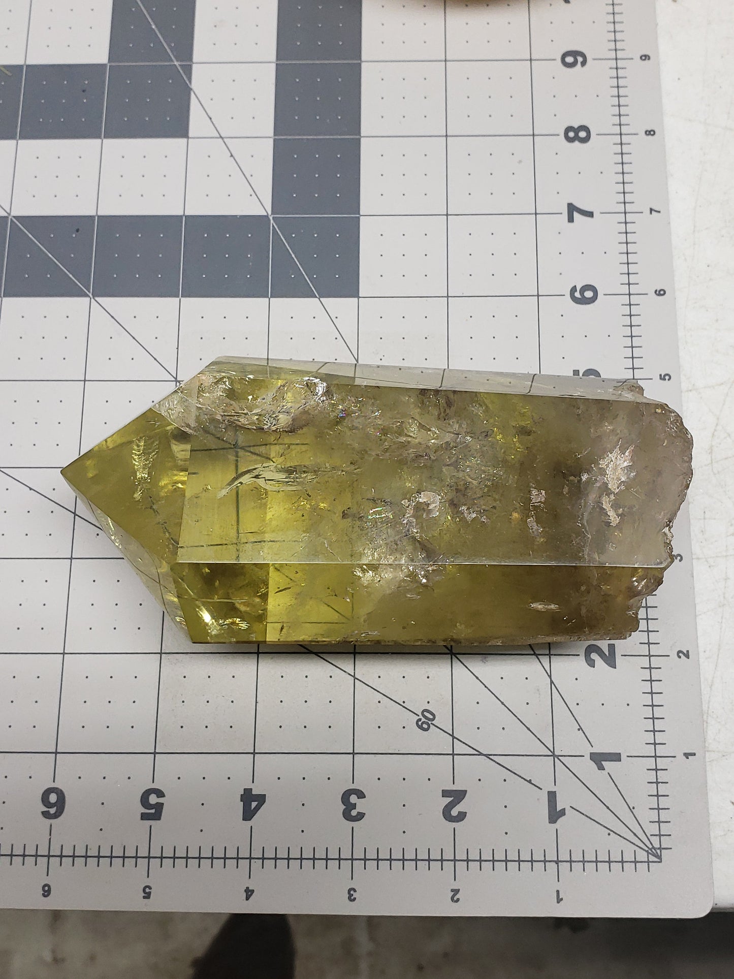 Citrine Crystal, Large, Natural Beautiful, (Approx 5 3/4" long) One Crystal, polished, for Crystal Grid CRY-0125