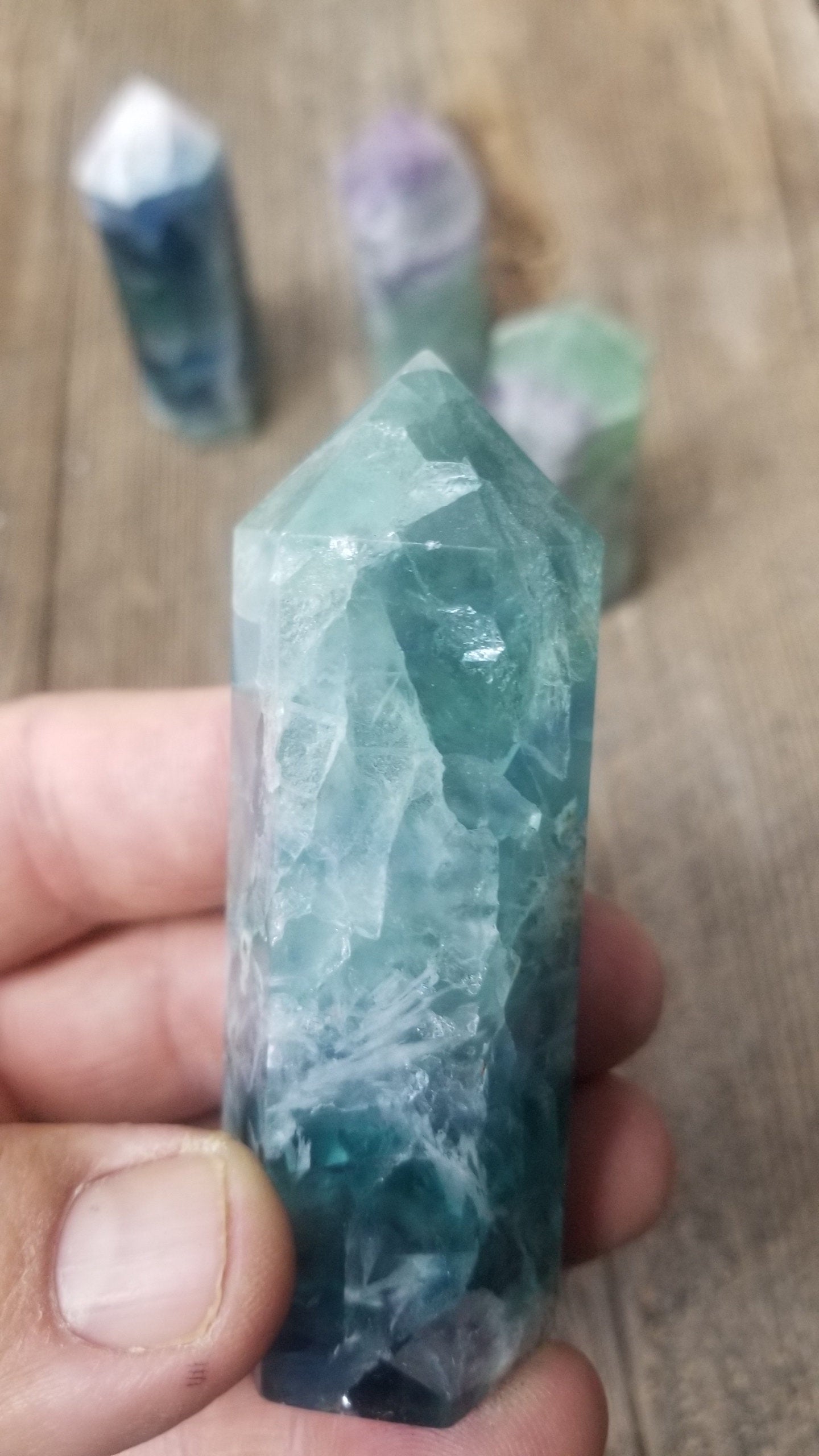 Fluorite Obelisk, Large, Beautiful, Grid Making BIN-0240