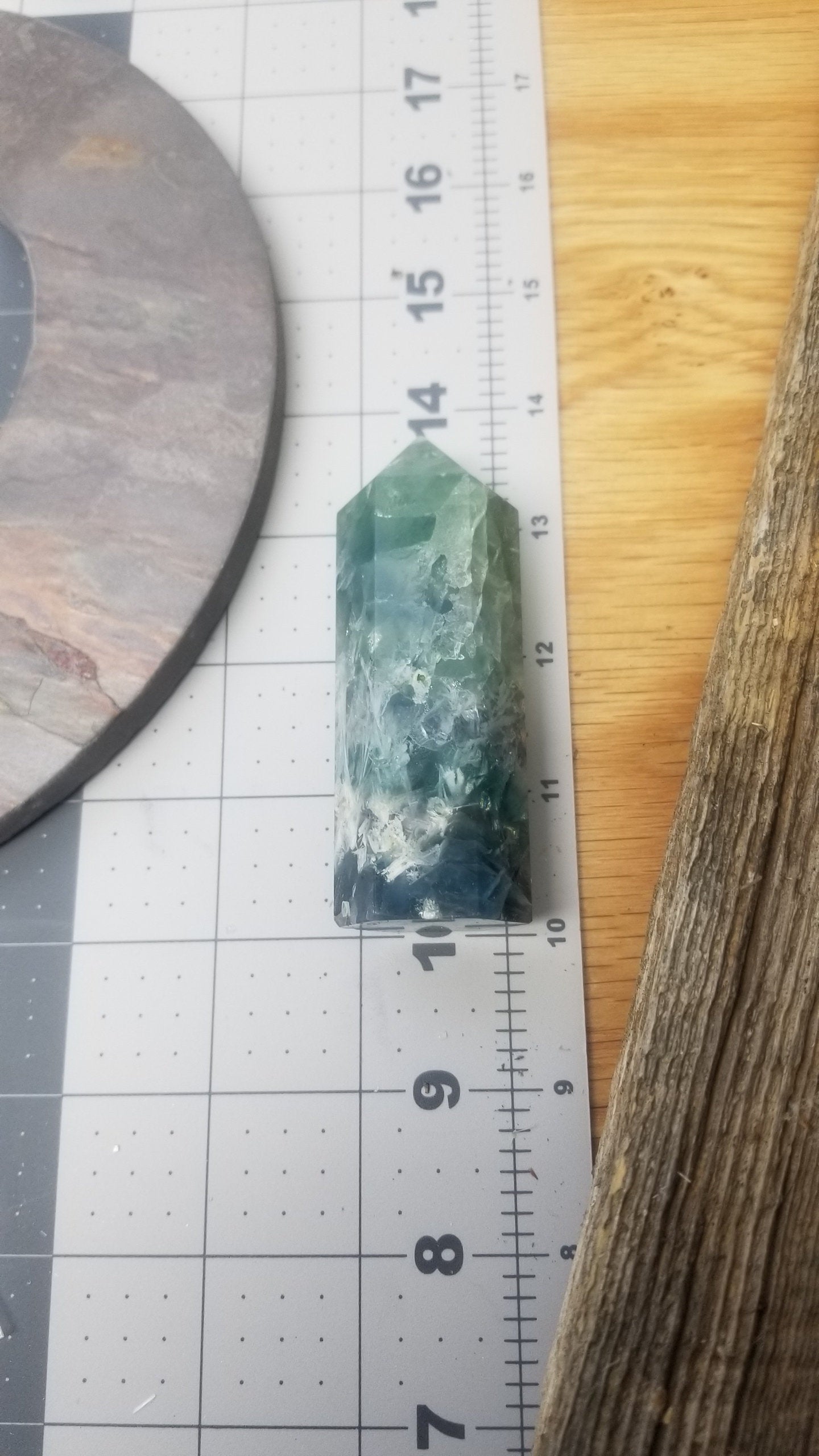 Fluorite Obelisk, Large, Beautiful, Grid Making BIN-0240