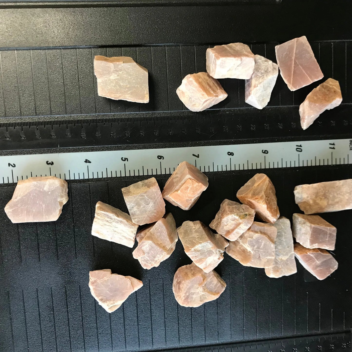 Raw Peach Moonstone, One Crystal (Approx 1 1/2"), Peach Stones, Supply for Crystal Grid or Crafts 0123 Shop Wholesale Crystals