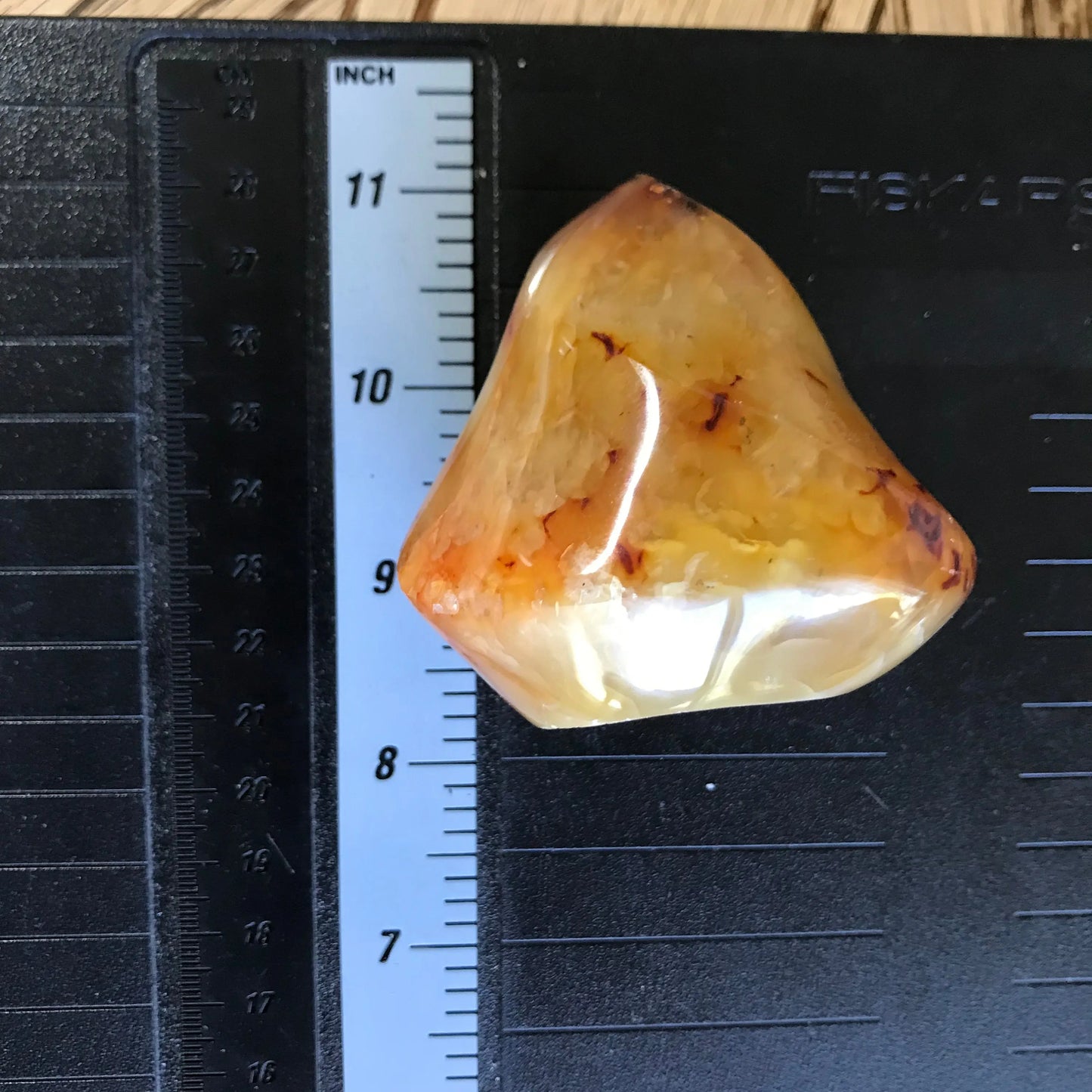 Carnelian Flame (2 1/2" x 2 1/2") Carved Stone, Supply for Crystal Grid, Home Decor or Fairy Garden Shop Wholesale Crystals