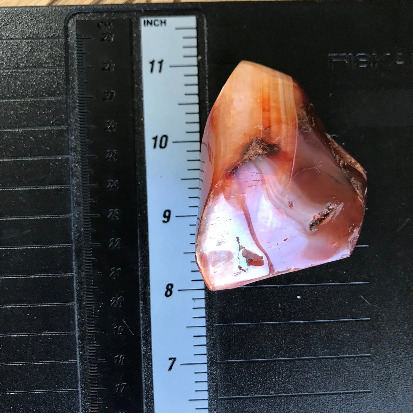 Carnelian Flame (2 1/2" x 2") Carved Stone, Supply for Crystal Grid, Home Decor or Fairy Garden Shop Wholesale Crystals