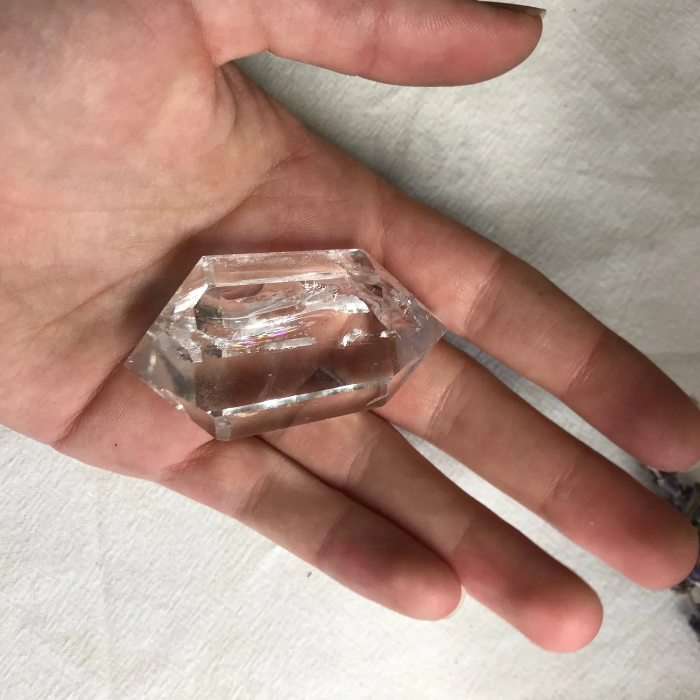 Small Quartz Crystal Wand,  2 1/5" x 1 1/4" Clear Quartz Crystal, Healing Stone for Crystal Grid or Crafts Shop Wholesale Crystals