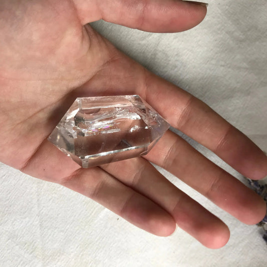 Small Quartz Crystal Wand,  2 1/5" x 1 1/4" Clear Quartz Crystal, Healing Stone for Crystal Grid or Crafts Shop Wholesale Crystals