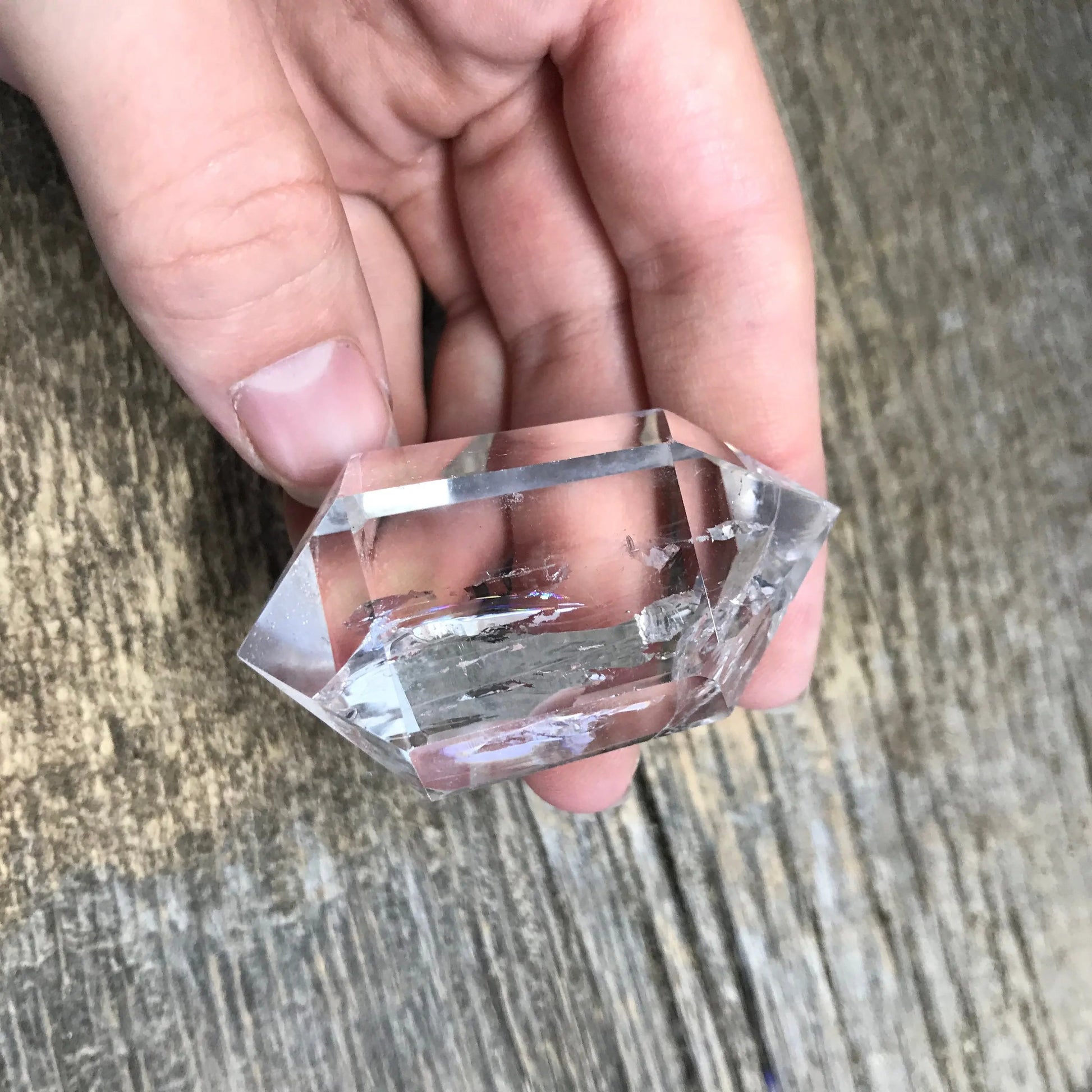 Small Quartz Crystal Wand,  2 1/5" x 1 1/4" Clear Quartz Crystal, Healing Stone for Crystal Grid or Crafts Shop Wholesale Crystals