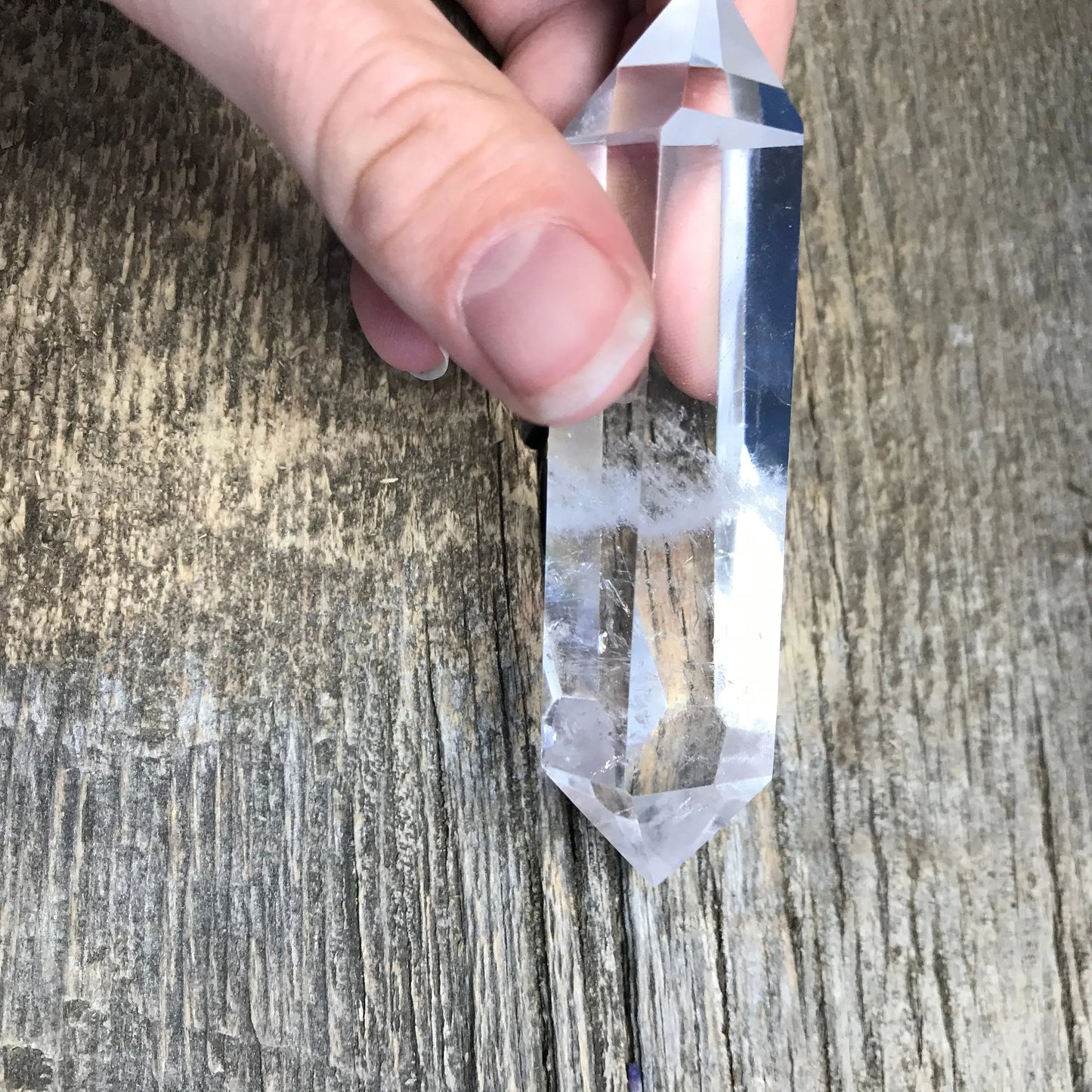 Quartz Crystal Wand,  3 3/5" x 1 1/3" Clear Quartz Crystal, Healing Stone for Crystal Grid or Crafts Shop Wholesale Crystals