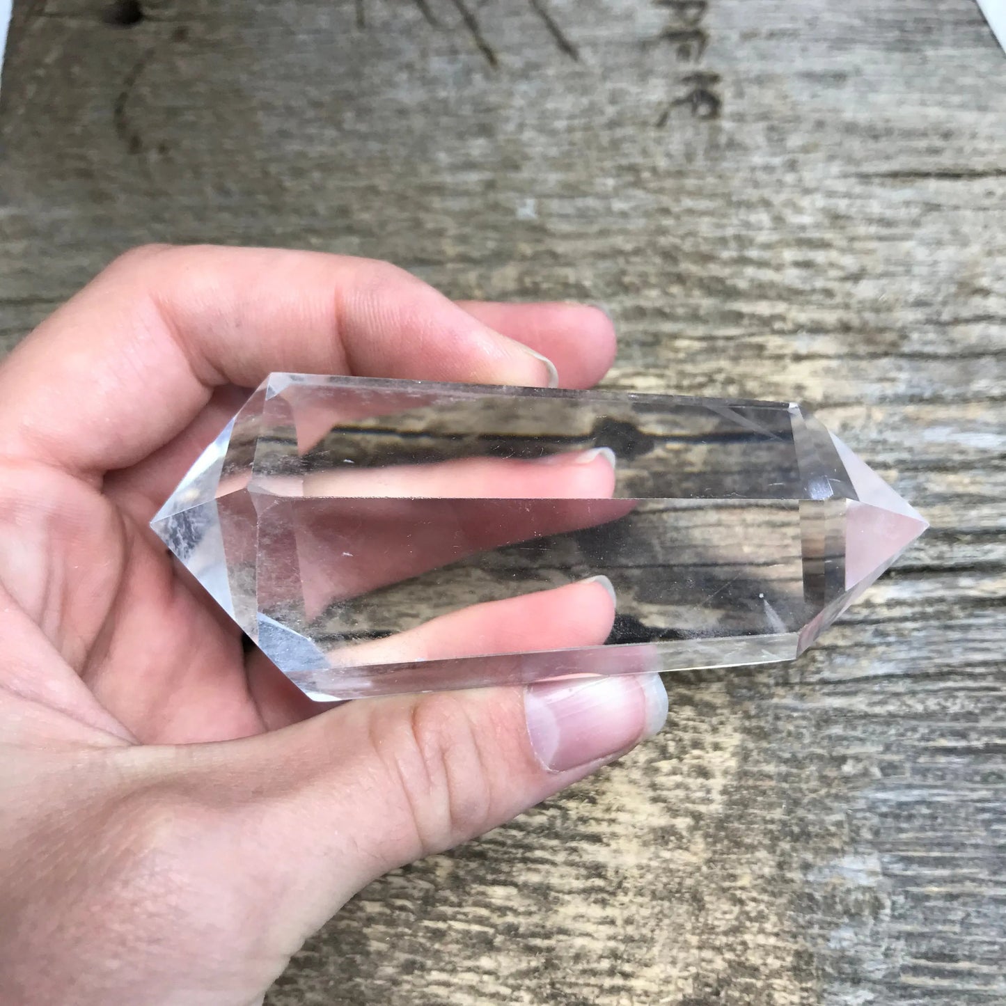 Quartz Crystal Wand,  3 1/2" x 1 1/2" Clear Quartz Crystal, Healing Stone for Crystal Grid or Crafts Shop Wholesale Crystals