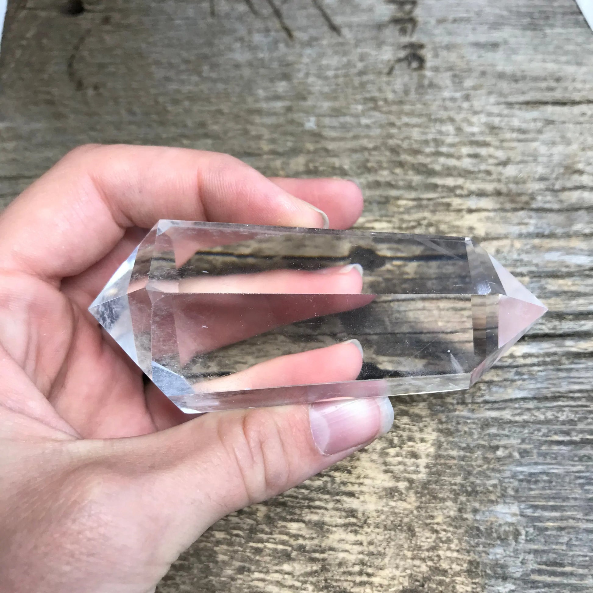 Quartz Crystal Wand,  3 1/2" x 1 1/2" Clear Quartz Crystal, Healing Stone for Crystal Grid or Crafts Shop Wholesale Crystals