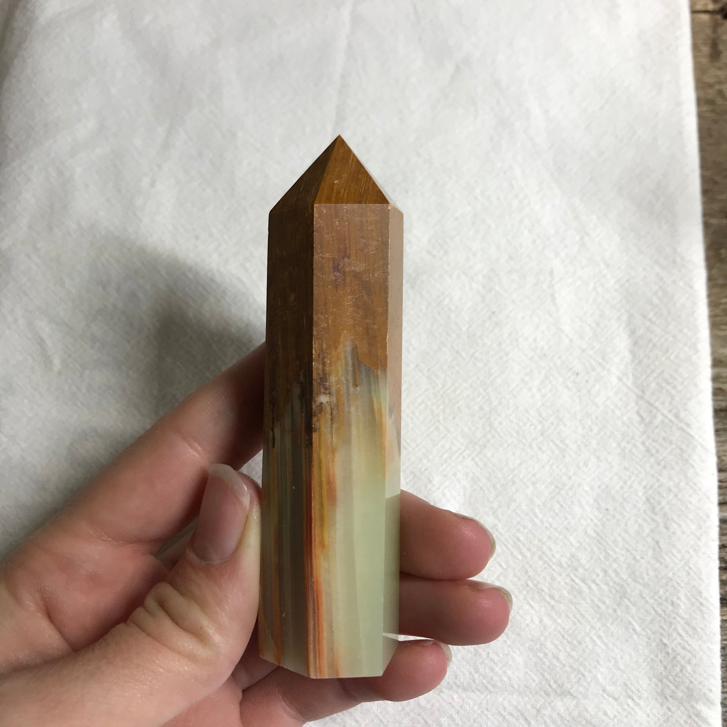 Onyx Obelisk, 3 3/5" Stone Point, Supply for Crystal Grid, Home Decor or Crafts