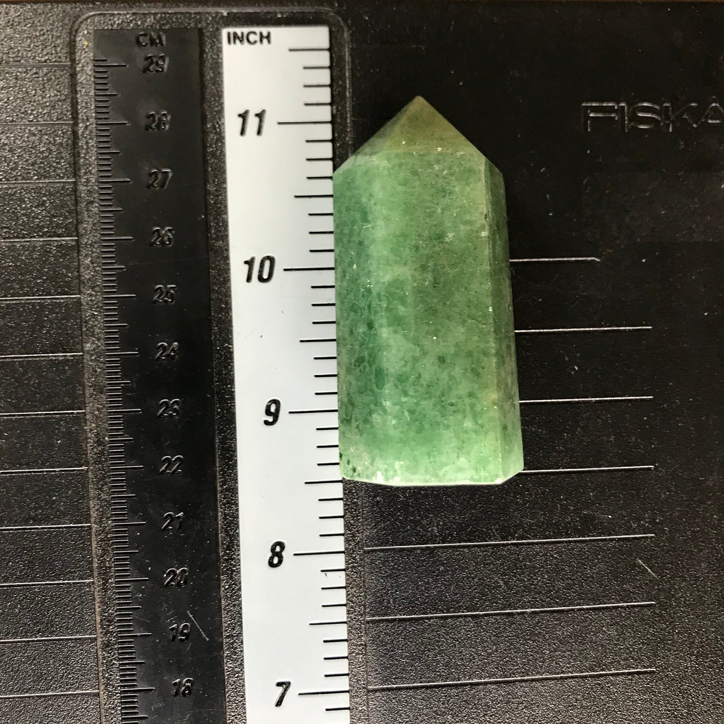 Green Quartz Obelisk, (Approx 2 2/5") Green Crystal Point, Supply for Crystal Grid, Home Decor or Crafts OBL-R-031