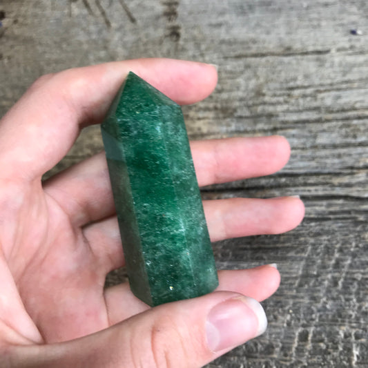 Green Quartz Obelisk, (Approx 2 1/2") Green Crystal Point, Supply for Crystal Grid, Home Decor or Crafts OBL-R-028