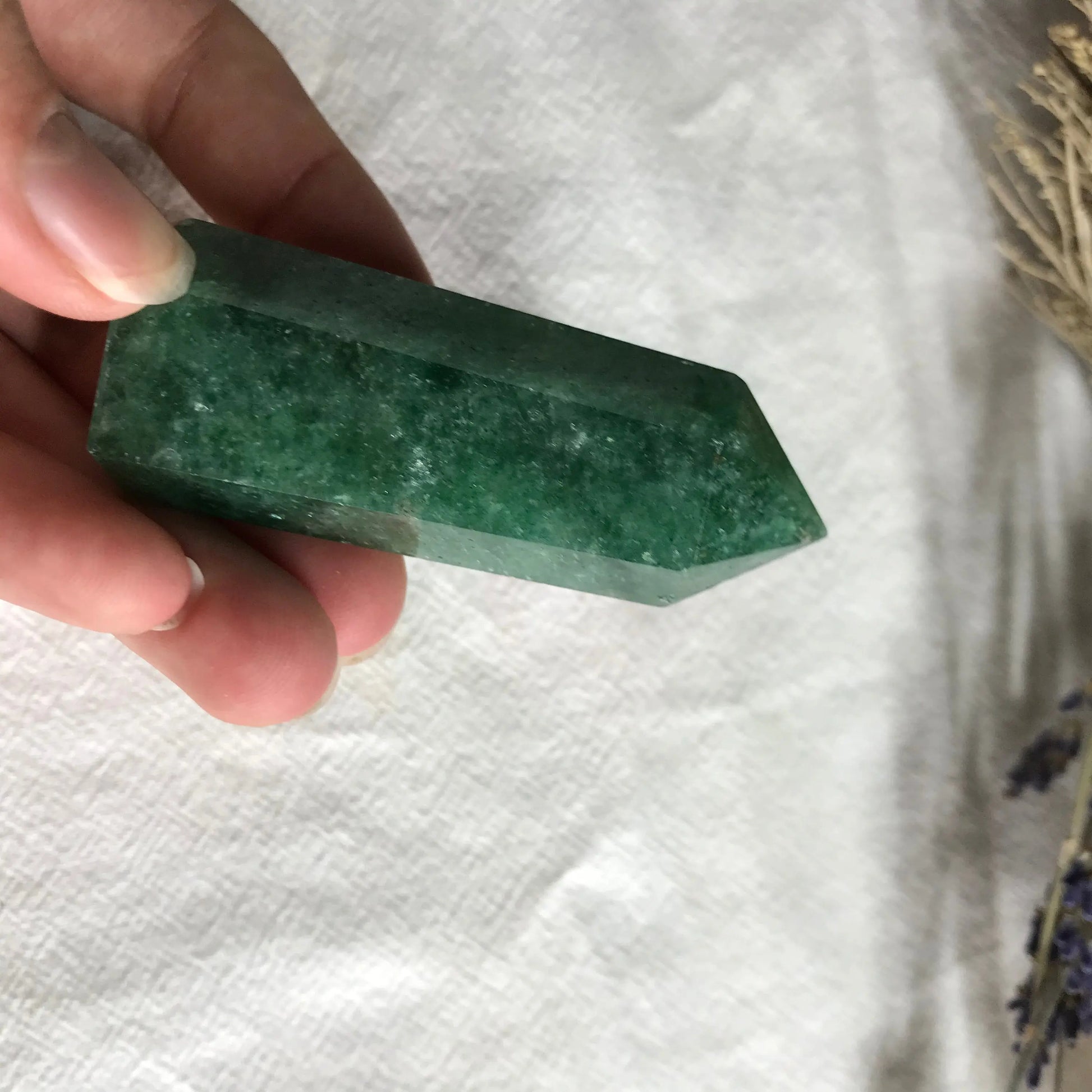 Green Quartz Obelisk, (Approx 2 1/2") Green Crystal Point, Supply for Crystal Grid, Home Decor or Crafts OBL-R-028 Shop Wholesale Crystals
