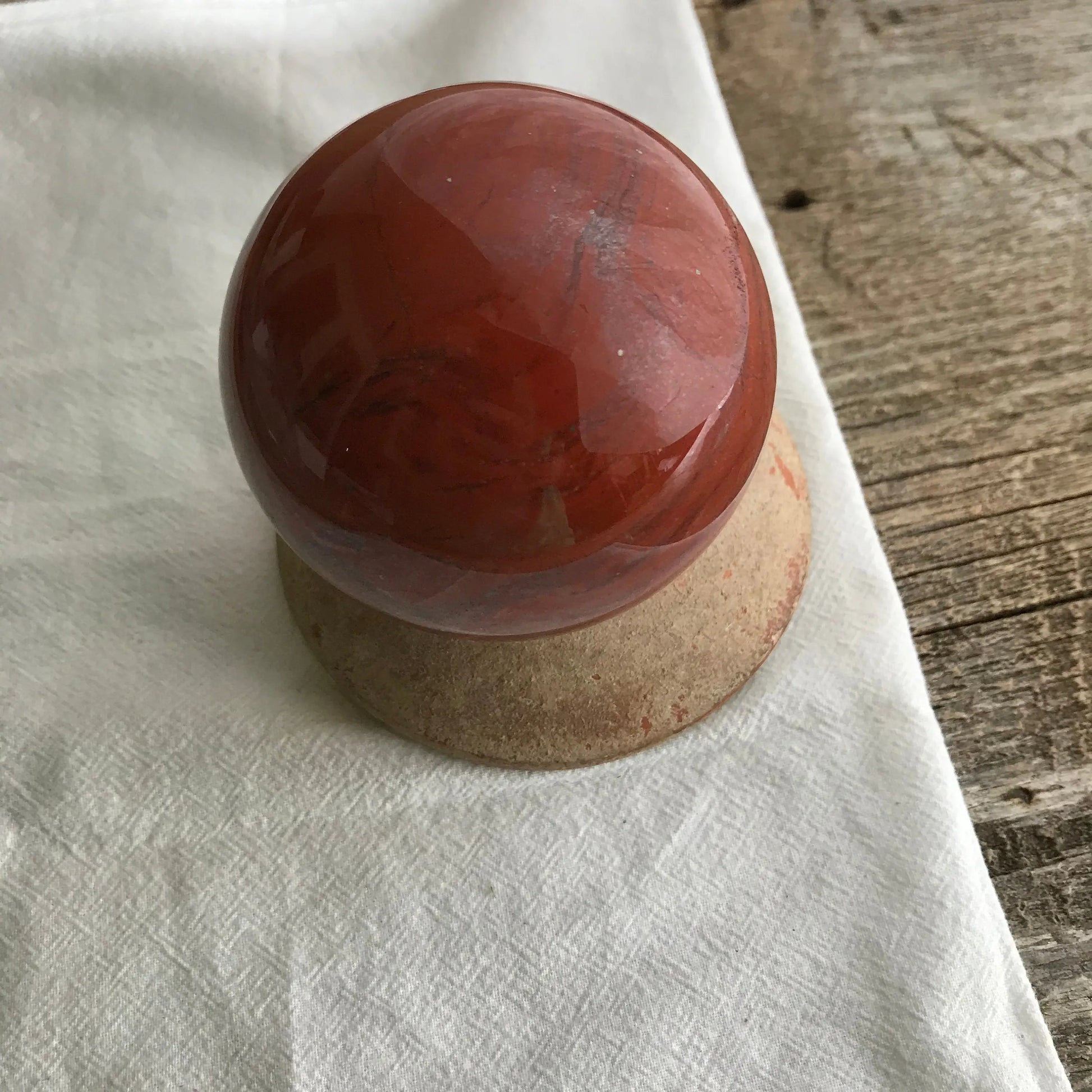 Red Jasper Sphere, (Approx 2 3/4") Stone , Crystal Ball, Supply for Crystal Grid, Stone of Protection Shop Wholesale Crystals