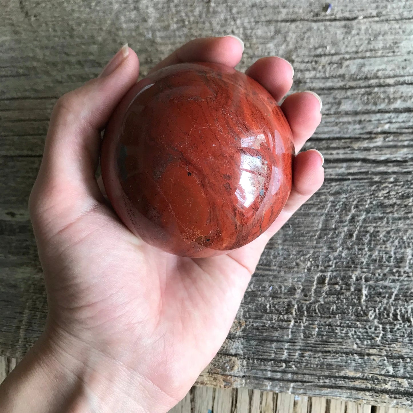 Red Jasper Sphere, (Approx 2 3/4") Stone , Crystal Ball, Supply for Crystal Grid, Stone of Protection Shop Wholesale Crystals