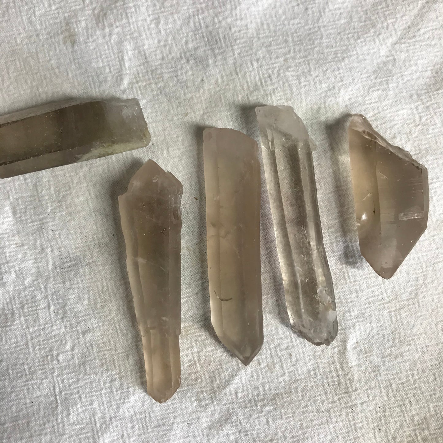 Natural Smokey Lemurian Seed Crystal, (Approx 2 1/3") One Crystal Point, Quartz Rough, for Crystal Grid Making