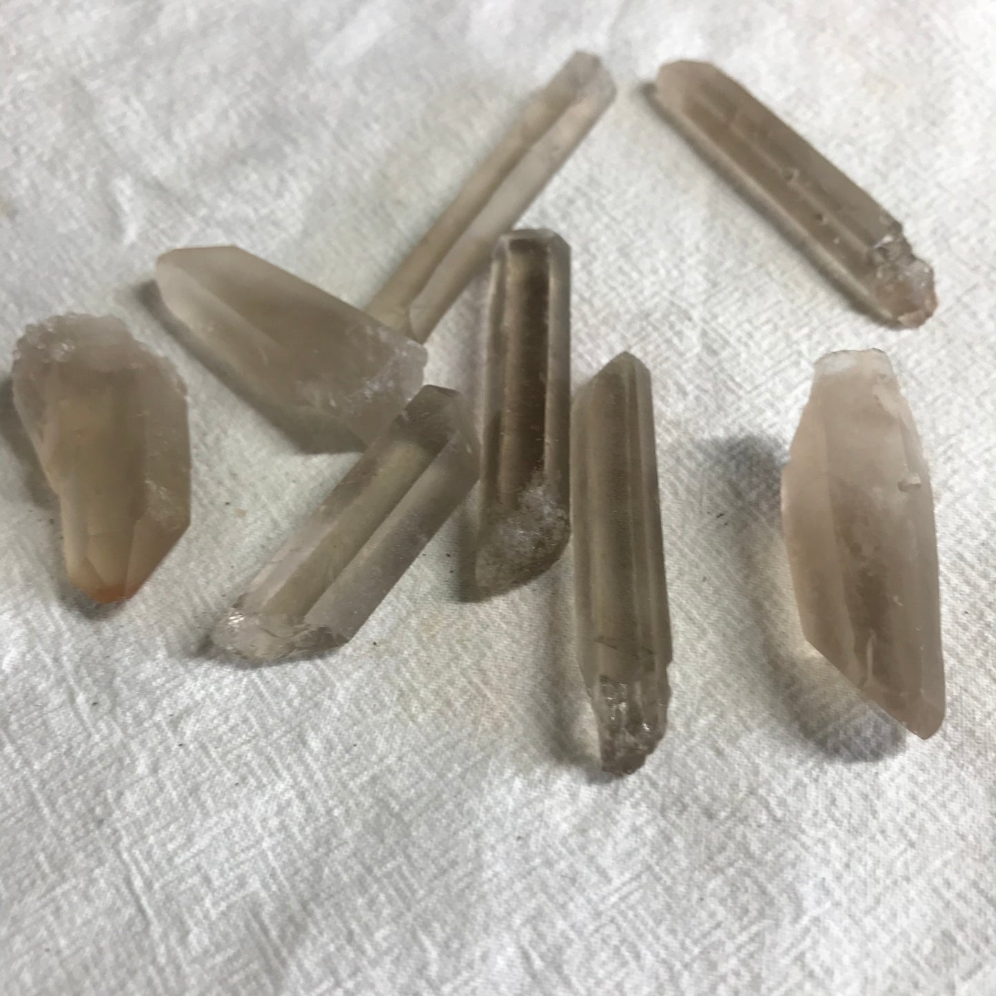 Natural Smokey Lemurian Seed Crystal , (Approx 1 3/4" long) One Crystal Point, Quartz Rough, for Crystal Grid Making or Wire Wrapping CRY-R-006