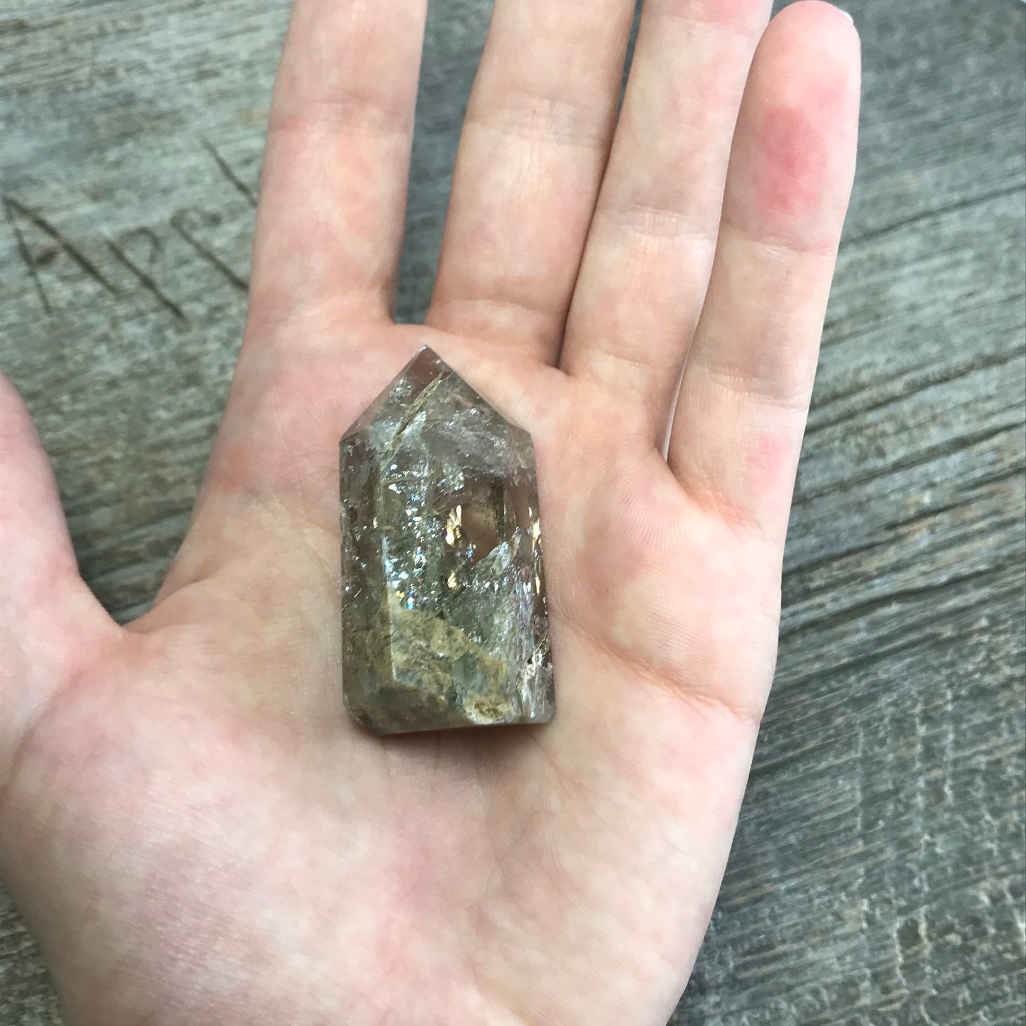 Phantom Quartz Obelisk, (Approx 1 4/5" x 1") Quartz Crystal, Healing Stone