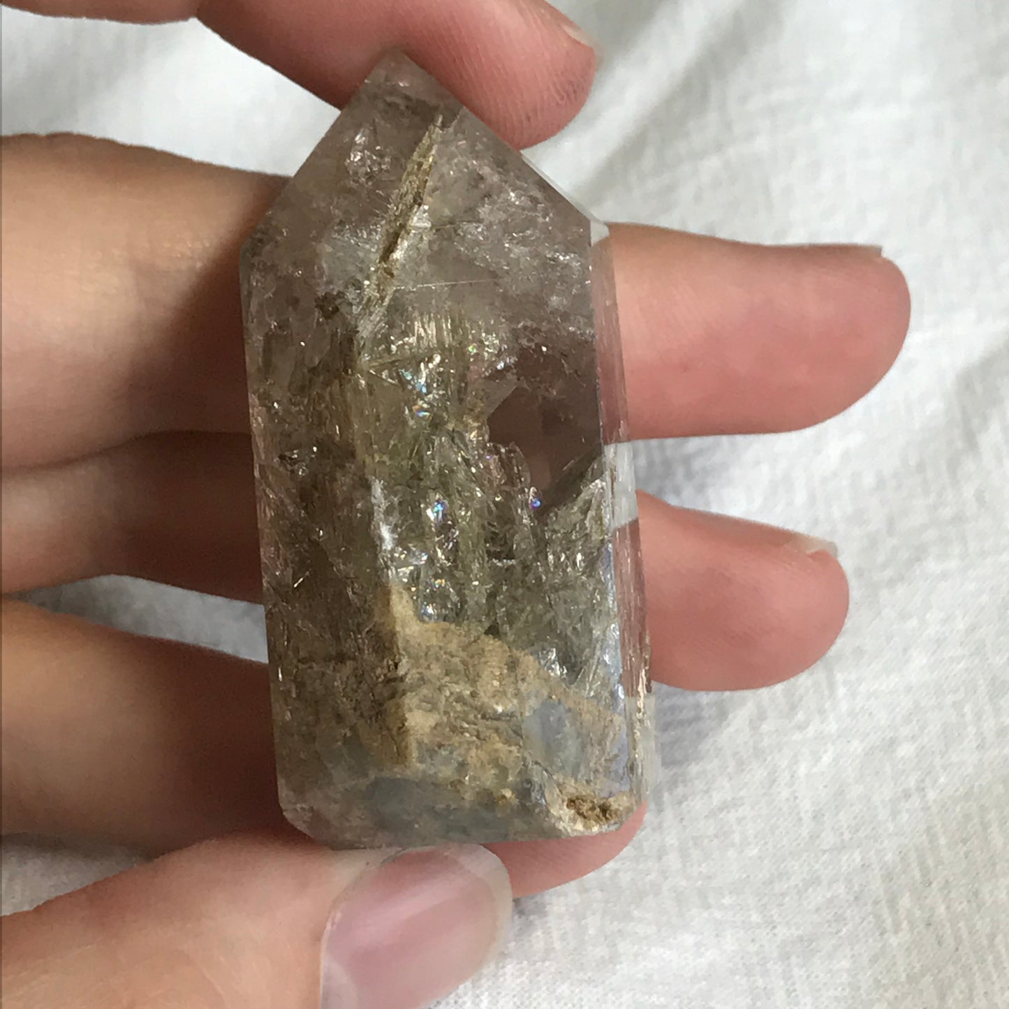 Phantom Quartz Obelisk, (Approx 1 4/5" x 1") Quartz Crystal, Healing Stone