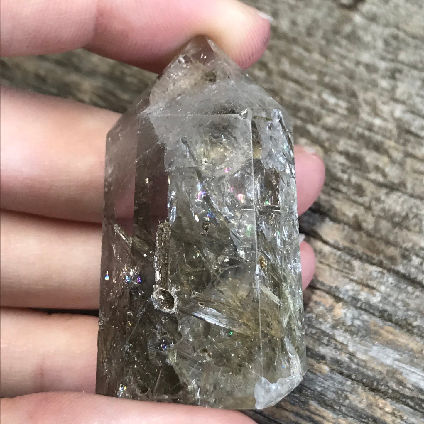 Phantom Quartz Obelisk, (Approx 1 4/5" x 1") Quartz Crystal, Healing Stone