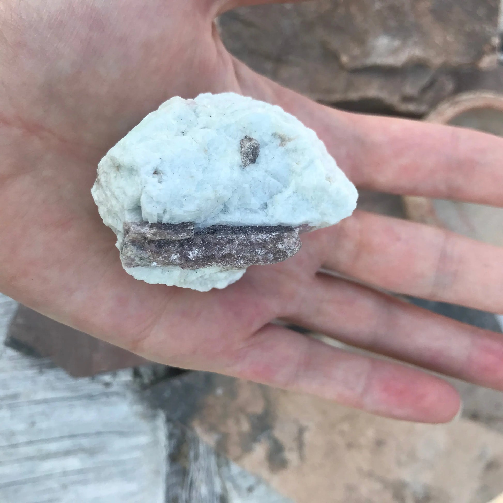 Raw Pink Tourmaline (Approx 2" x 1 3/4") , Metaphysical Rough Crystal, Pink Tourmaline In White Matrix Shop Wholesale Crystals