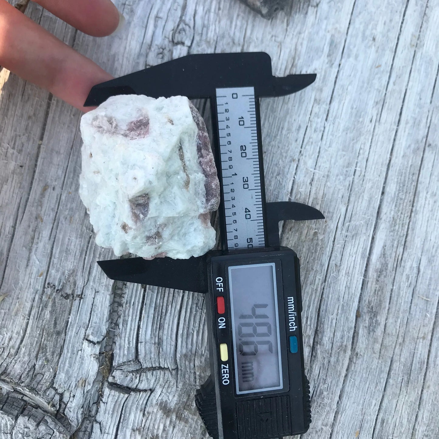 Raw Pink Tourmaline (Approx 2" x 1 3/4") , Metaphysical Rough Crystal, Pink Tourmaline In White Matrix Shop Wholesale Crystals
