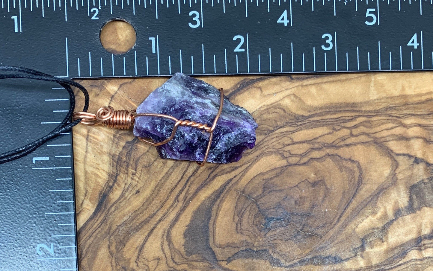 Amethyst Wire Wrapped Necklace            NCK-0509