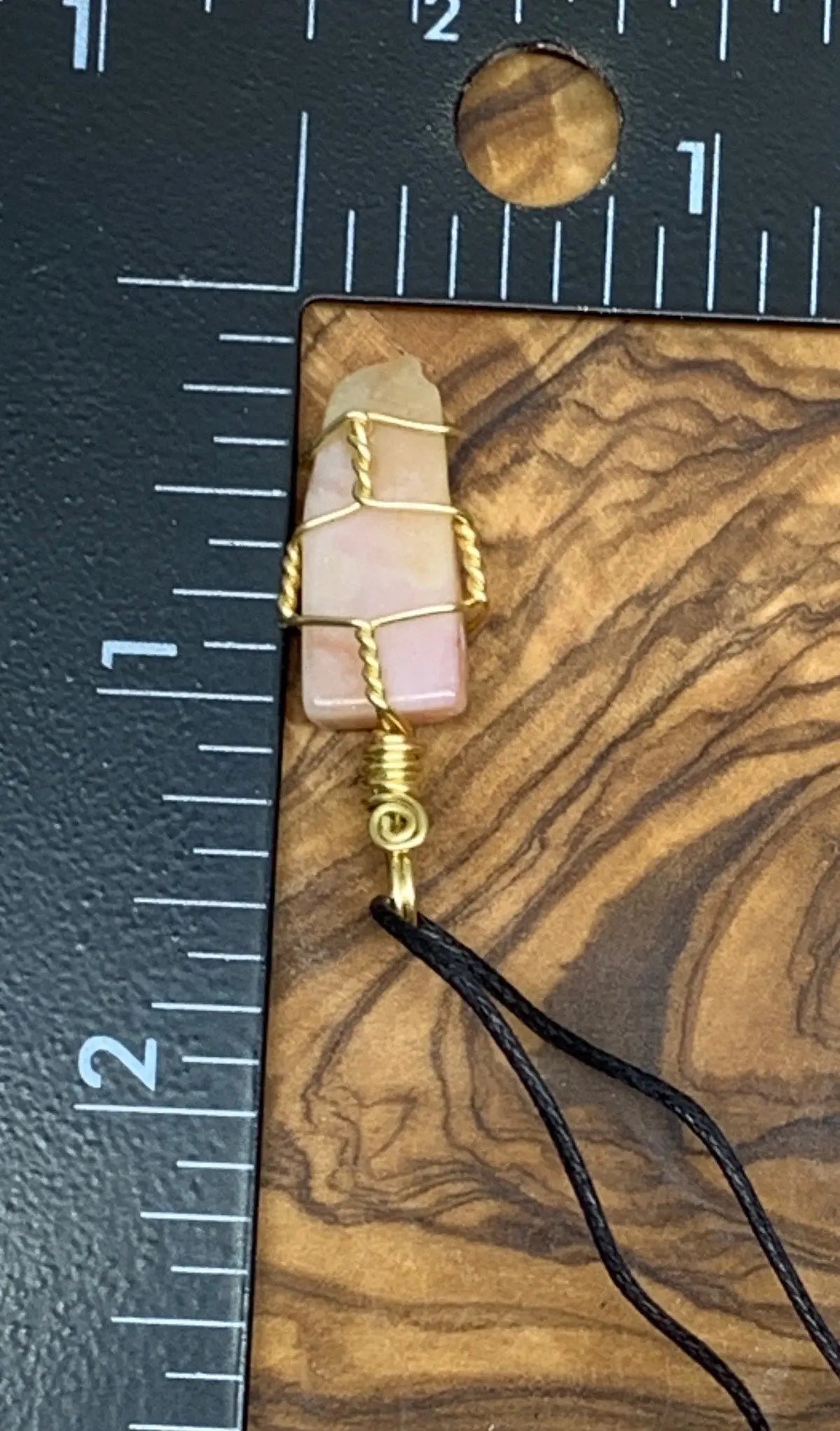 Pink Opal Wire Wrapped Necklace NCK-0455 Shop Wholesale Crystals