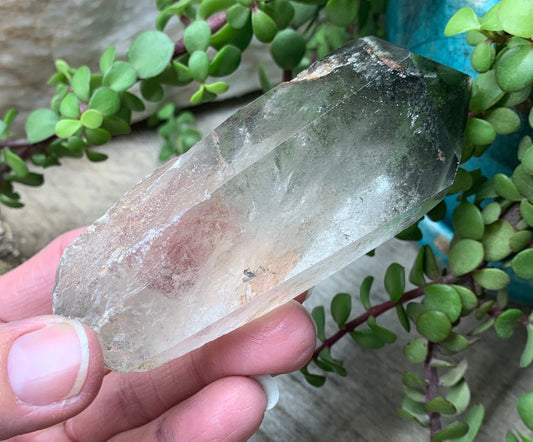 Phantom Chlorite Quartz Crystal.             Healing Stone for Physical Cleansing CRY-0335