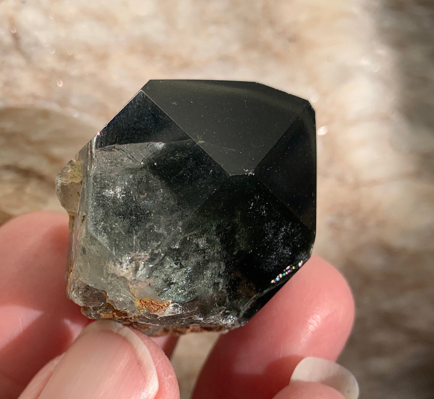 Phantom Chlorite Quartz Crystal.             Healing Stone for Physical Cleansing CRY-0350