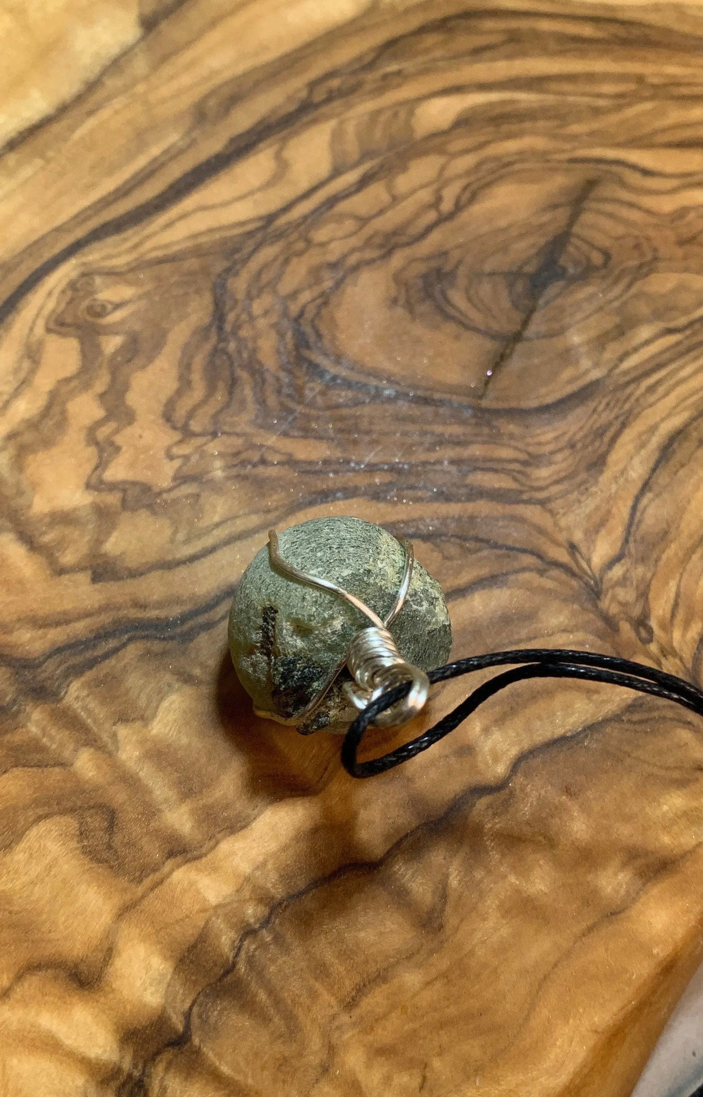 Prehnite Wire Wrapped Necklace    NCK-0535 Shop Wholesale Crystals