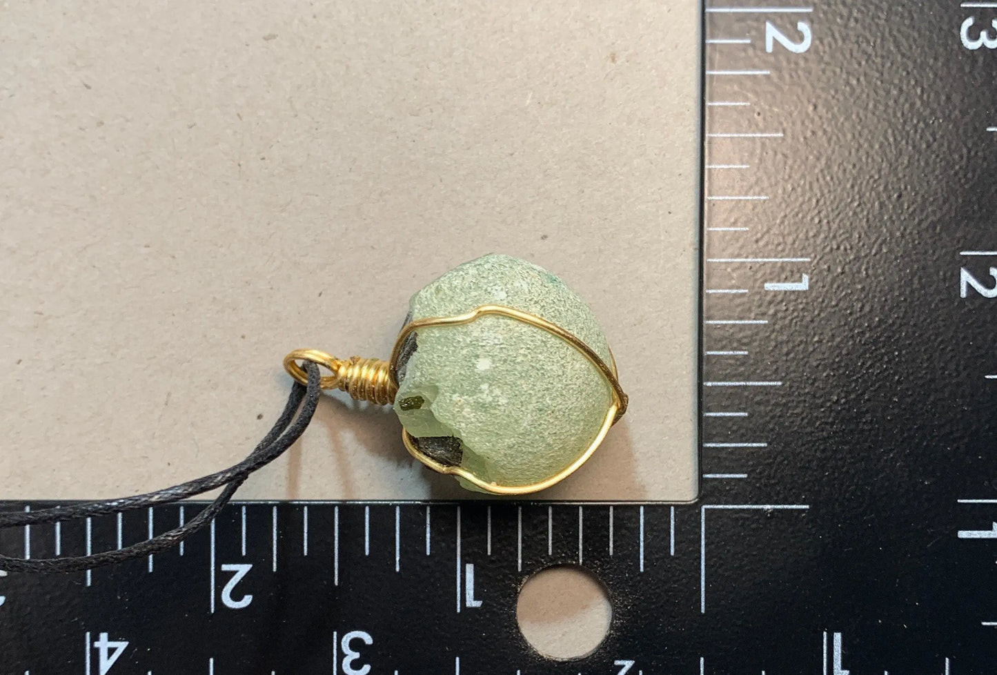 Prehnite Wire Wrapped Necklace    NCK-0534 Shop Wholesale Crystals